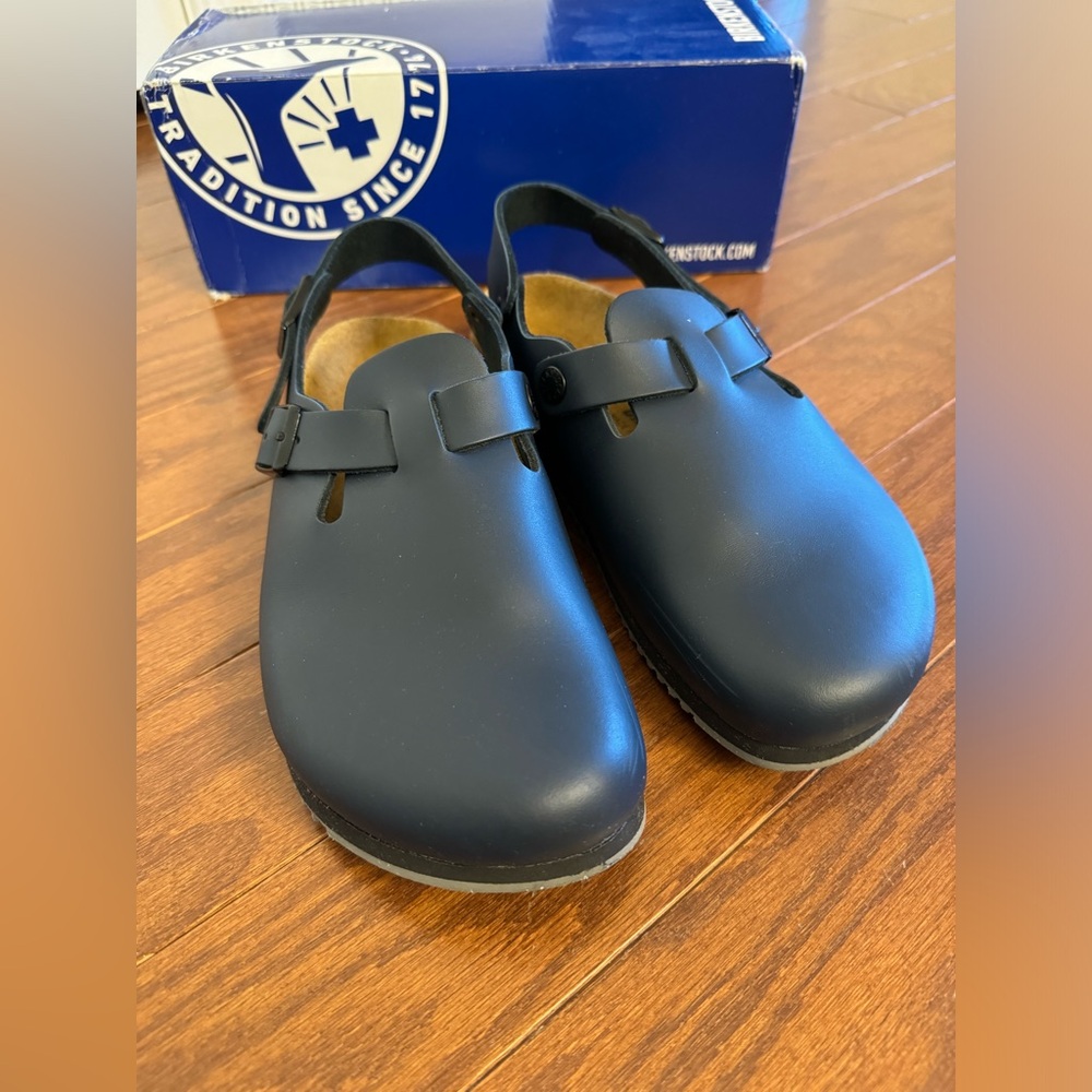 Birkenstock Tokio Professional Clogs Size 37 (US 7-7.5) Leather Made in Germany